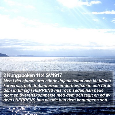 2 Kungaboken 11:4 SV1917 Bible Verse Image