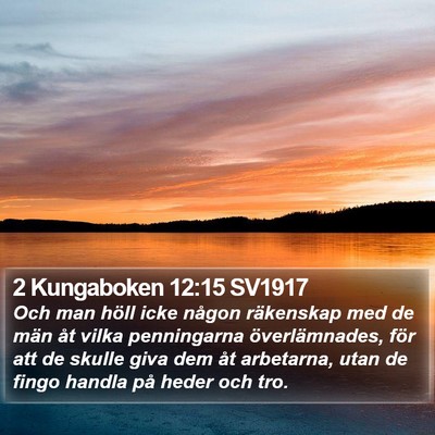2 Kungaboken 12:15 SV1917 Bible Verse Image