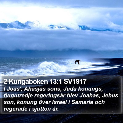 2 Kungaboken 13:1 SV1917 Bible Verse Image