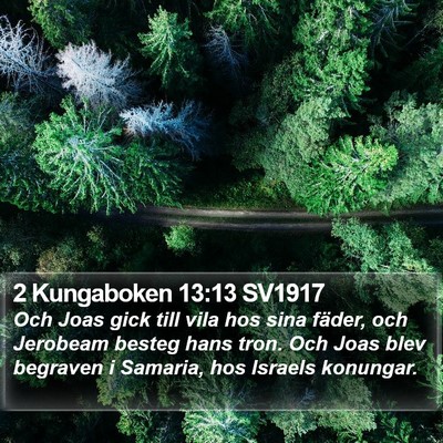 2 Kungaboken 13:13 SV1917 Bible Verse Image