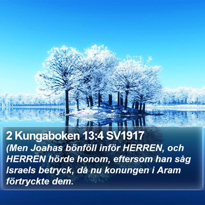 2 Kungaboken 13:4 SV1917 Bible Verse Image