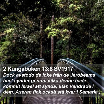 2 Kungaboken 13:6 SV1917 Bible Verse Image