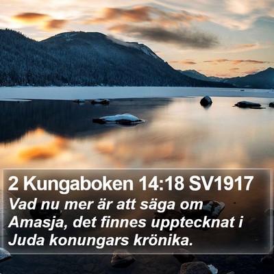 2 Kungaboken 14:18 SV1917 Bible Verse Image