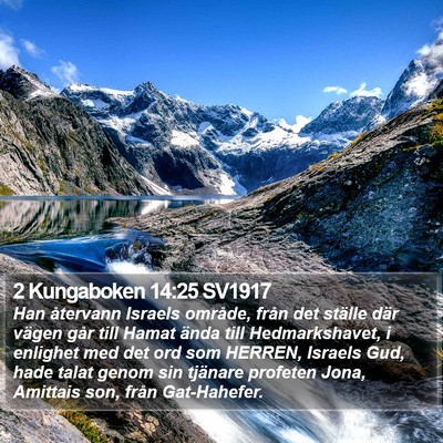 2 Kungaboken 14:25 SV1917 Bible Verse Image