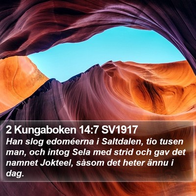 2 Kungaboken 14:7 SV1917 Bible Verse Image