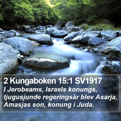 2 Kungaboken 15:1 SV1917 Bible Verse Image