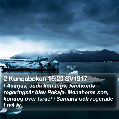 2 Kungaboken 15:23 SV1917 Bible Verse Image