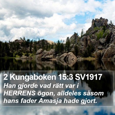 2 Kungaboken 15:3 SV1917 Bible Verse Image