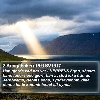 2 Kungaboken 15:9 SV1917 Bible Verse Image