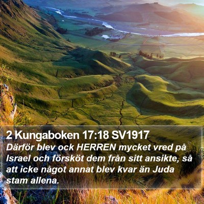 2 Kungaboken 17:18 SV1917 Bible Verse Image
