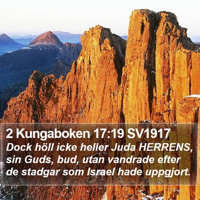 2 Kungaboken 17:19 SV1917 Bible Verse Image