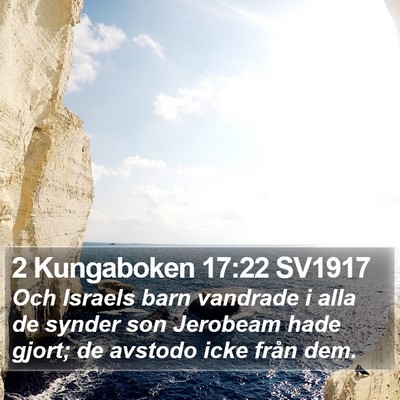 2 Kungaboken 17:22 SV1917 Bible Verse Image