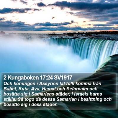 2 Kungaboken 17:24 SV1917 Bible Verse Image