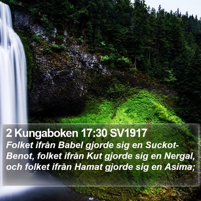 2 Kungaboken 17:30 SV1917 Bible Verse Image