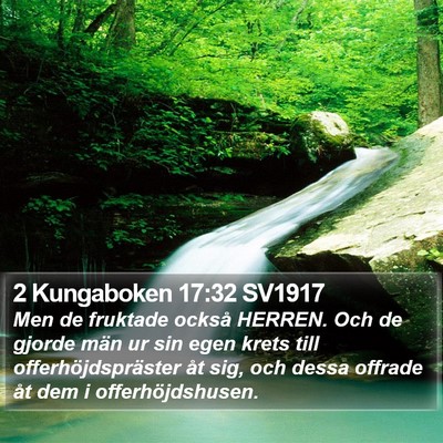 2 Kungaboken 17:32 SV1917 Bible Verse Image