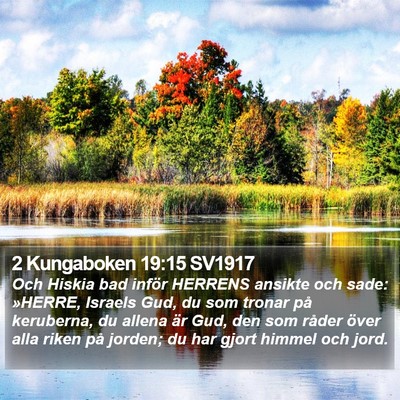 2 Kungaboken 19:15 SV1917 Bible Verse Image