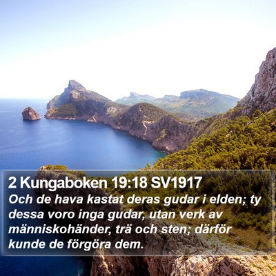 2 Kungaboken 19:18 SV1917 Bible Verse Image