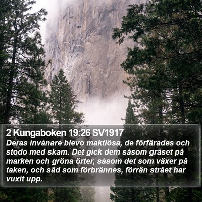 2 Kungaboken 19:26 SV1917 Bible Verse Image