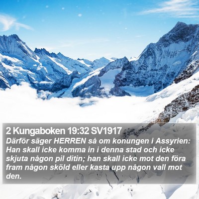 2 Kungaboken 19:32 SV1917 Bible Verse Image