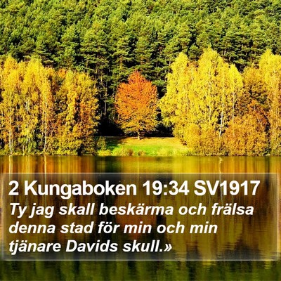 2 Kungaboken 19:34 SV1917 Bible Verse Image