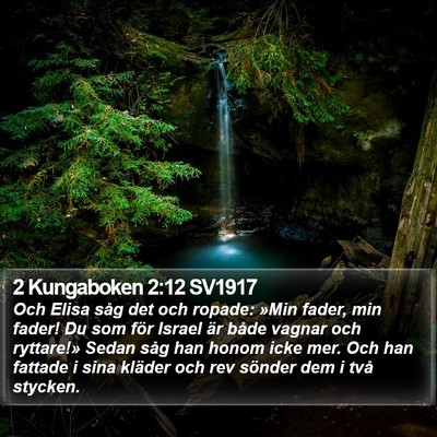 2 Kungaboken 2:12 SV1917 Bible Verse Image