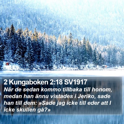 2 Kungaboken 2:18 SV1917 Bible Verse Image