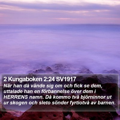2 Kungaboken 2:24 SV1917 Bible Verse Image