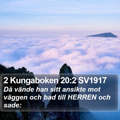 2 Kungaboken 20:2 SV1917 Bible Verse Image