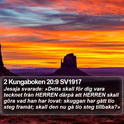 2 Kungaboken 20:9 SV1917 Bible Verse Image