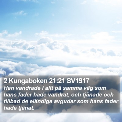 2 Kungaboken 21:21 SV1917 Bible Verse Image