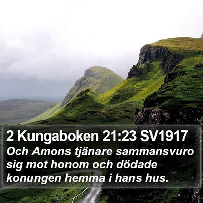 2 Kungaboken 21:23 SV1917 Bible Verse Image