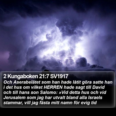 2 Kungaboken 21:7 SV1917 Bible Verse Image