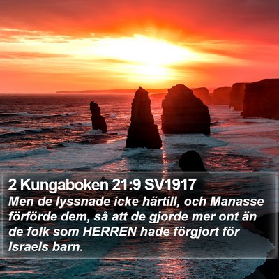 2 Kungaboken 21:9 SV1917 Bible Verse Image
