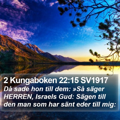 2 Kungaboken 22:15 SV1917 Bible Verse Image
