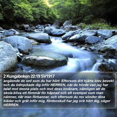 2 Kungaboken 22:19 SV1917 Bible Verse Image