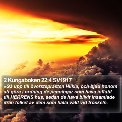 2 Kungaboken 22:4 SV1917 Bible Verse Image