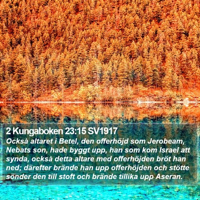 2 Kungaboken 23:15 SV1917 Bible Verse Image