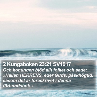 2 Kungaboken 23:21 SV1917 Bible Verse Image