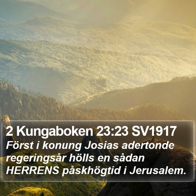 2 Kungaboken 23:23 SV1917 Bible Verse Image