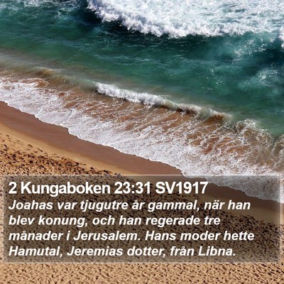 2 Kungaboken 23:31 SV1917 Bible Verse Image