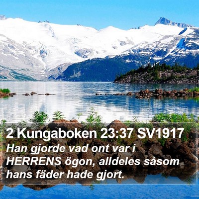 2 Kungaboken 23:37 SV1917 Bible Verse Image