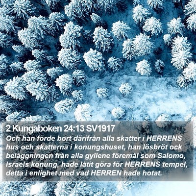 2 Kungaboken 24:13 SV1917 Bible Verse Image
