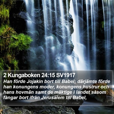 2 Kungaboken 24:15 SV1917 Bible Verse Image