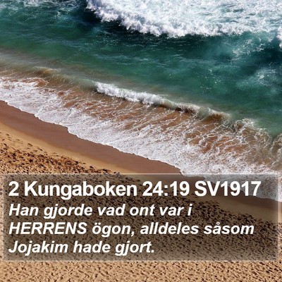 2 Kungaboken 24:19 SV1917 Bible Verse Image