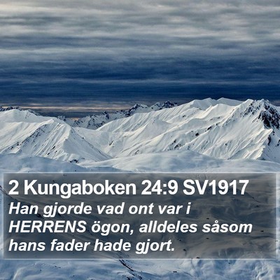 2 Kungaboken 24:9 SV1917 Bible Verse Image