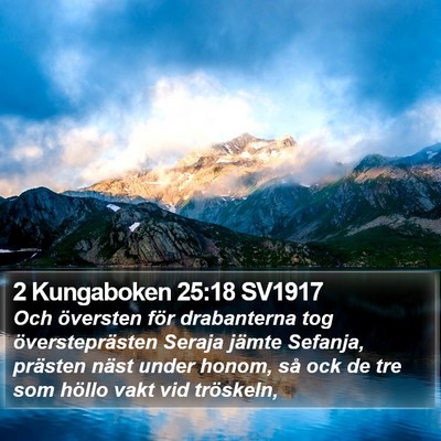 2 Kungaboken 25:18 SV1917 Bible Verse Image