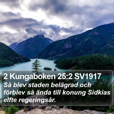 2 Kungaboken 25:2 SV1917 Bible Verse Image