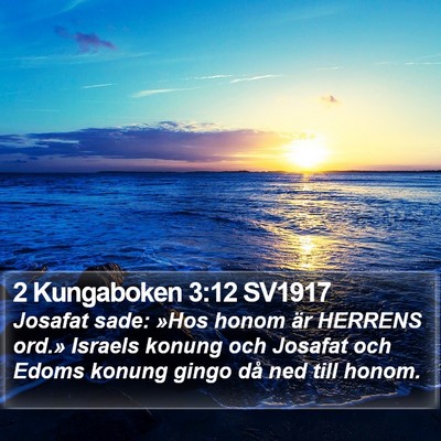2 Kungaboken 3:12 SV1917 Bible Verse Image
