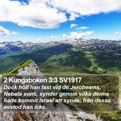 2 Kungaboken 3:3 SV1917 Bible Verse Image