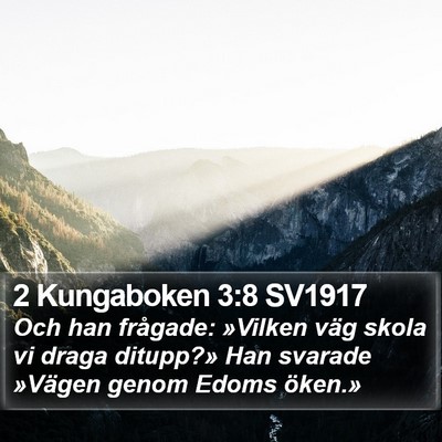 2 Kungaboken 3:8 SV1917 Bible Verse Image